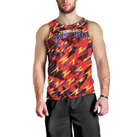 Personalised Trinidad and Tobago Cricket Knight Riders Men Tank Top Trinbago’s Thunder Charge