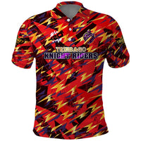 Personalised Trinidad and Tobago Cricket Knight Riders Polo Shirt Trinbago’s Thunder Charge
