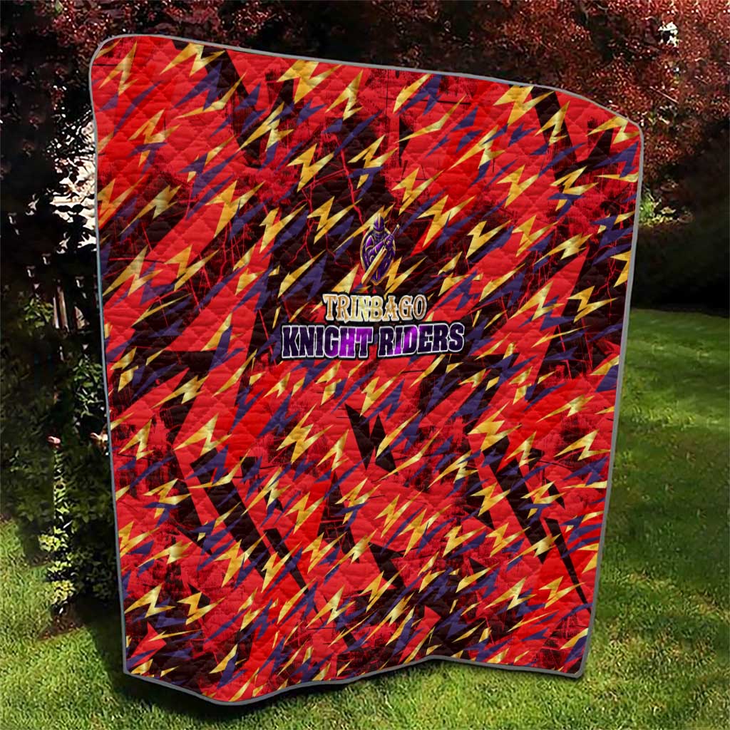 Trinidad and Tobago Cricket Knight Riders Quilt Trinbago’s Thunder Charge