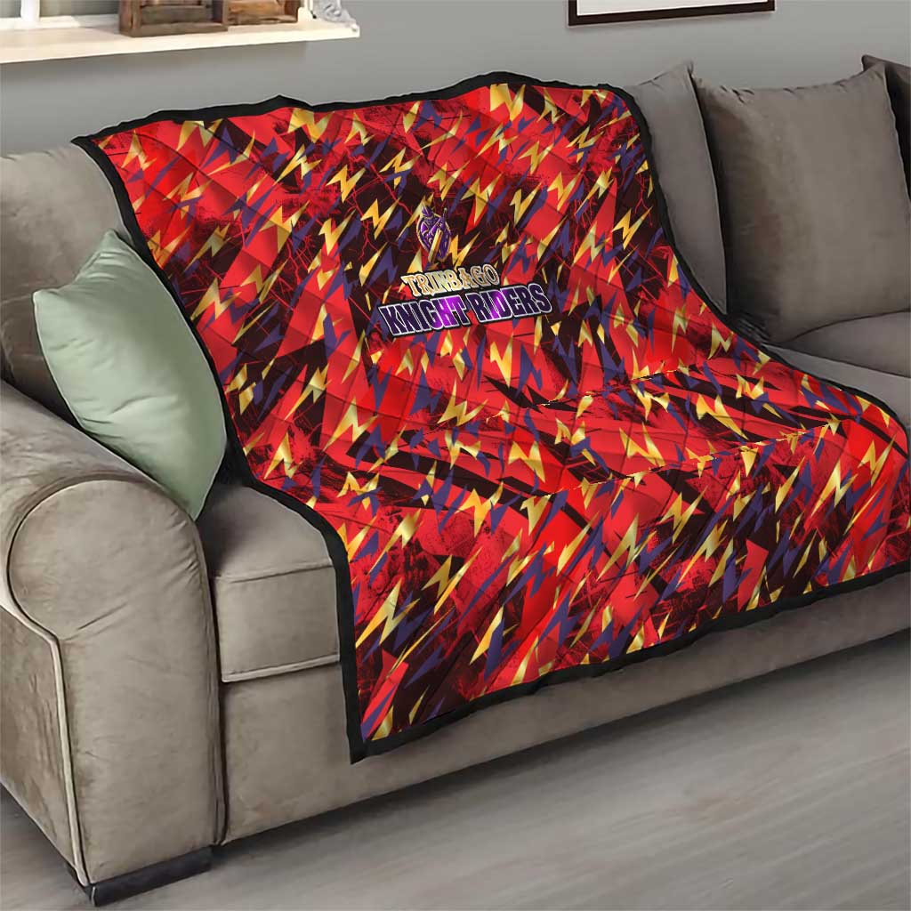 Trinidad and Tobago Cricket Knight Riders Quilt Trinbago’s Thunder Charge