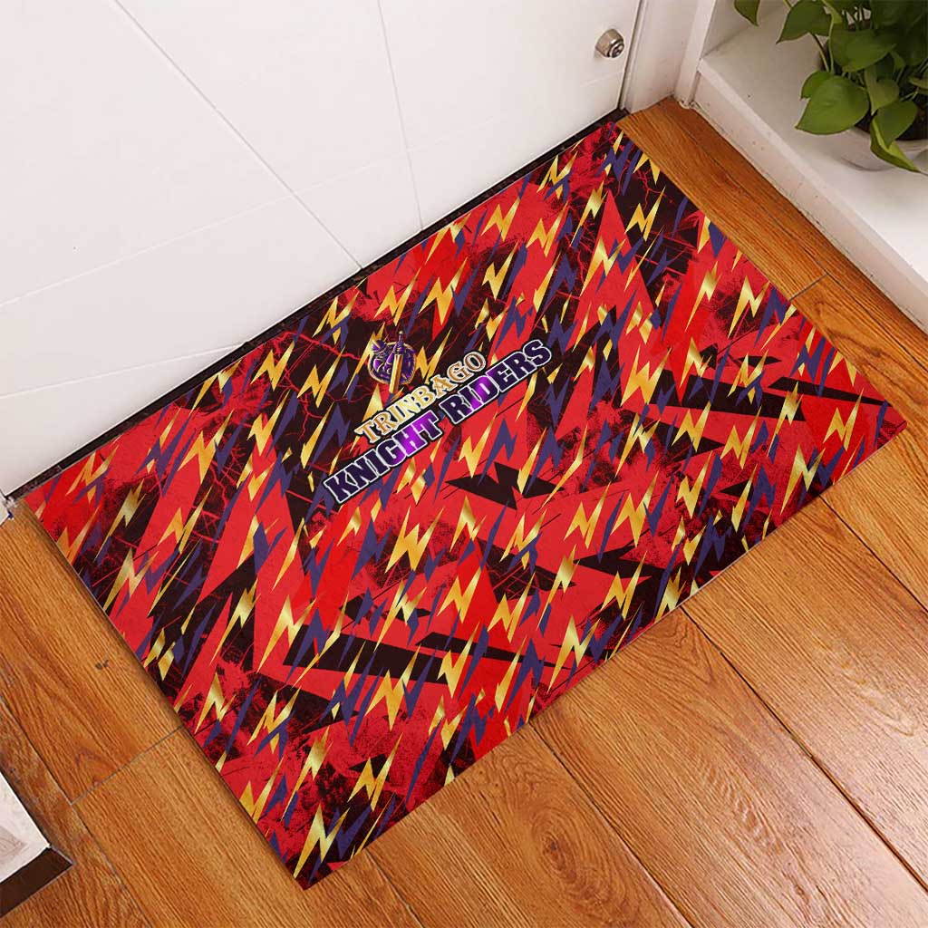 Trinidad and Tobago Cricket Knight Riders Rubber Doormat Trinbago’s Thunder Charge