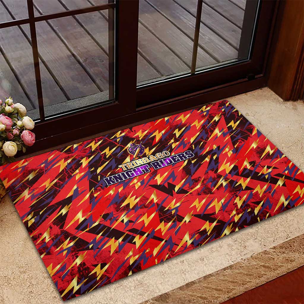 Trinidad and Tobago Cricket Knight Riders Rubber Doormat Trinbago’s Thunder Charge