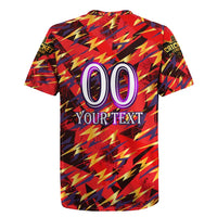 Personalised Trinidad and Tobago Cricket Knight Riders Rugby Jersey Trinbago’s Thunder Charge