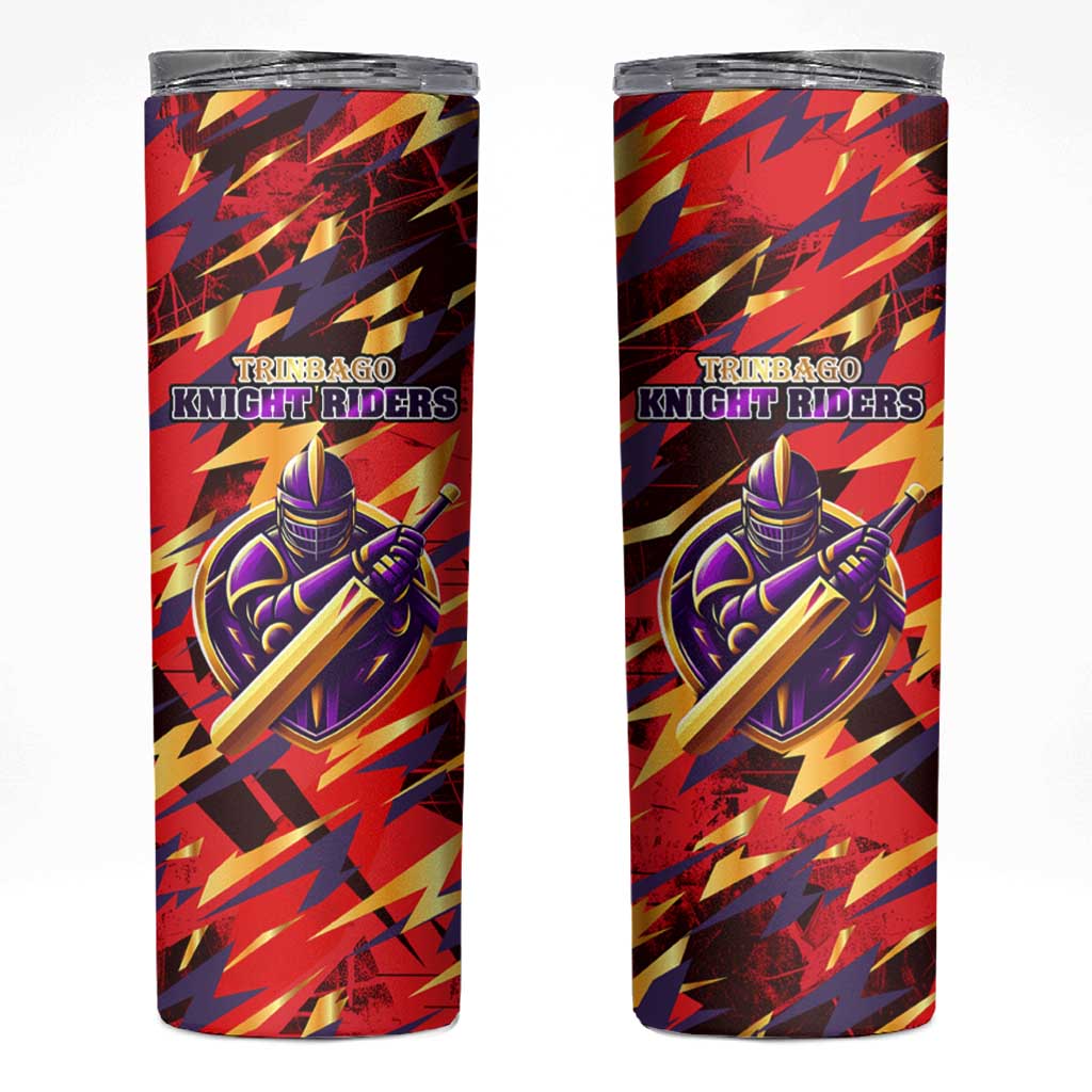 Trinidad and Tobago Cricket Knight Riders Skinny Tumbler Trinbago’s Thunder Charge
