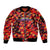 Personalised Trinidad and Tobago Cricket Knight Riders Sleeve Zip Bomber Jacket Trinbago’s Thunder Charge