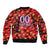 Personalised Trinidad and Tobago Cricket Knight Riders Sleeve Zip Bomber Jacket Trinbago’s Thunder Charge