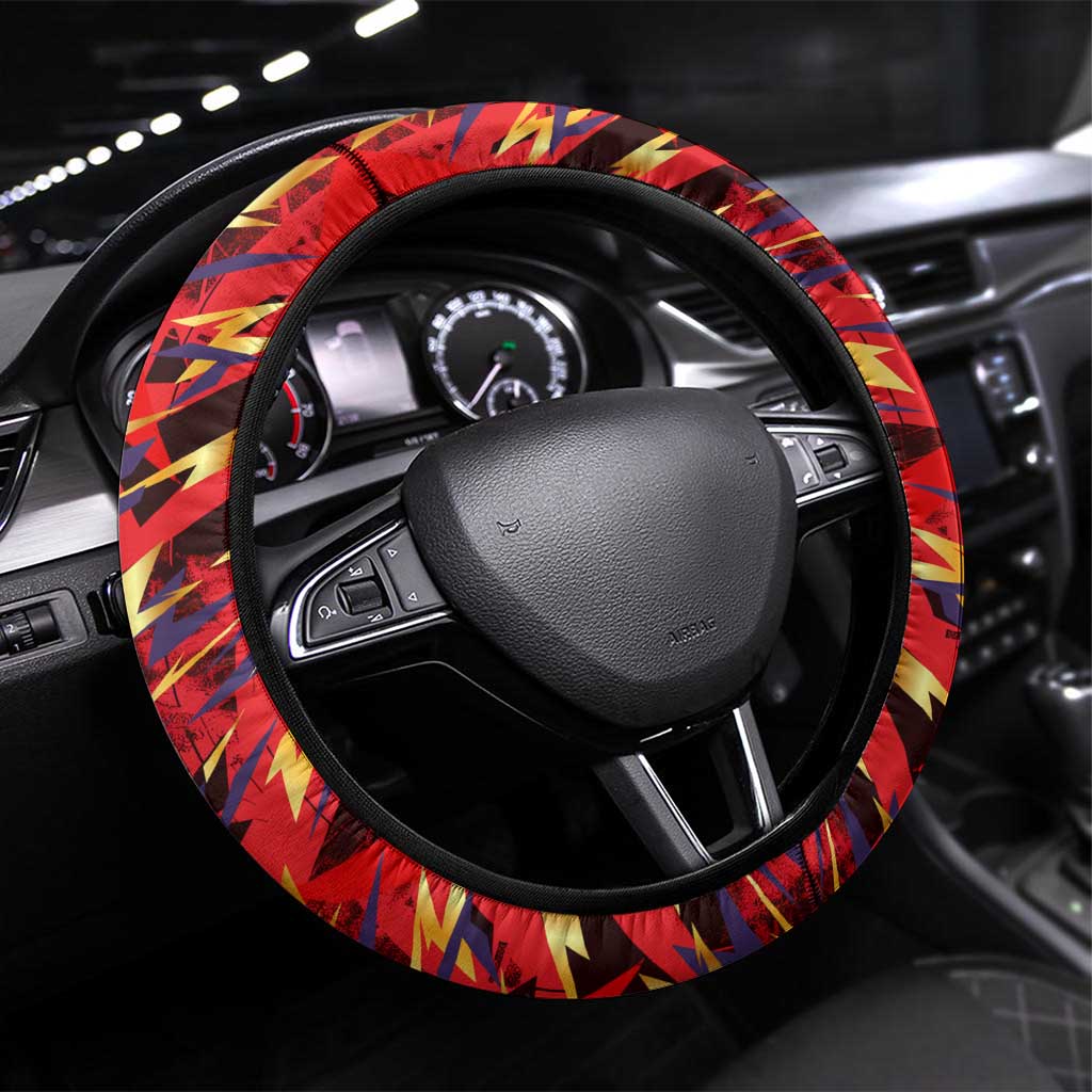 Trinidad and Tobago Cricket Knight Riders Steering Wheel Cover Trinbago’s Thunder Charge