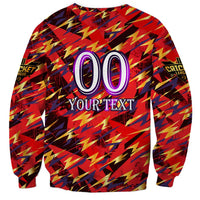 Personalised Trinidad and Tobago Cricket Knight Riders Sweatshirt Trinbago’s Thunder Charge