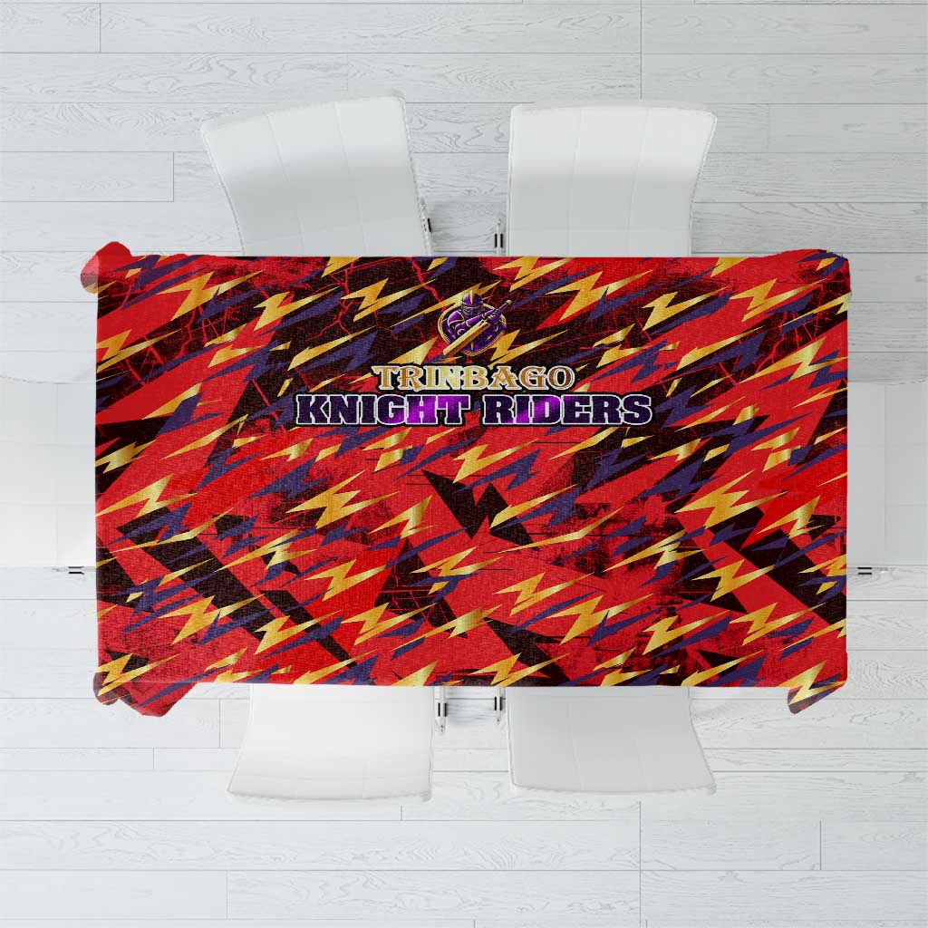 Trinidad and Tobago Cricket Knight Riders Tablecloth Trinbago’s Thunder Charge