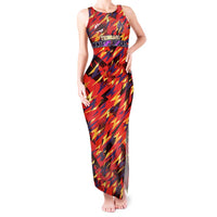 Personalised Trinidad and Tobago Cricket Knight Riders Tank Maxi Dress Trinbago’s Thunder Charge