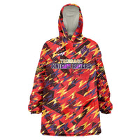 Personalised Trinidad and Tobago Cricket Knight Riders Wearable Blanket Hoodie Trinbago’s Thunder Charge
