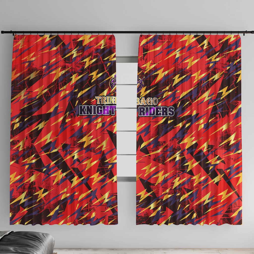 Trinidad and Tobago Cricket Knight Riders Window Curtain Trinbago’s Thunder Charge