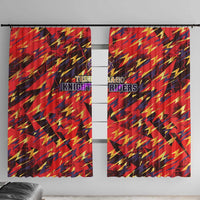 Trinidad and Tobago Cricket Knight Riders Window Curtain Trinbago’s Thunder Charge