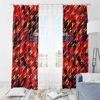 Trinidad and Tobago Cricket Knight Riders Window Curtain Trinbago’s Thunder Charge