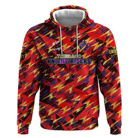 Personalised Trinidad and Tobago Cricket Knight Riders Zip Hoodie Trinbago’s Thunder Charge