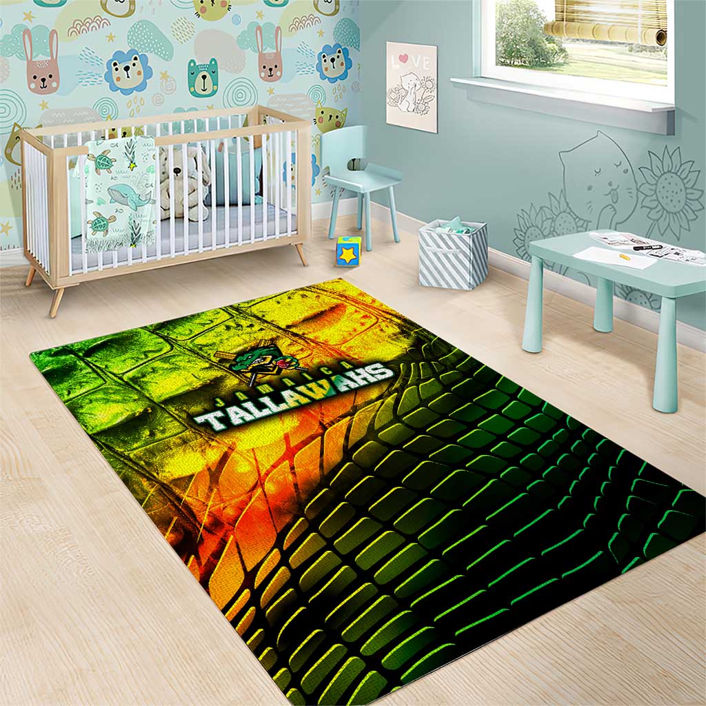 Jamaica Cricket Tallawahs Area Rug Striking with Reggae Firepower