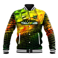 Personalised Jamaica Cricket Tallawahs Baseball Jacket Striking with Reggae Firepower