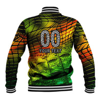 Personalised Jamaica Cricket Tallawahs Baseball Jacket Striking with Reggae Firepower