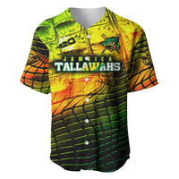 Personalised Jamaica Cricket Tallawahs Baseball Jersey Striking with Reggae Firepower