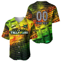 Personalised Jamaica Cricket Tallawahs Baseball Jersey Striking with Reggae Firepower