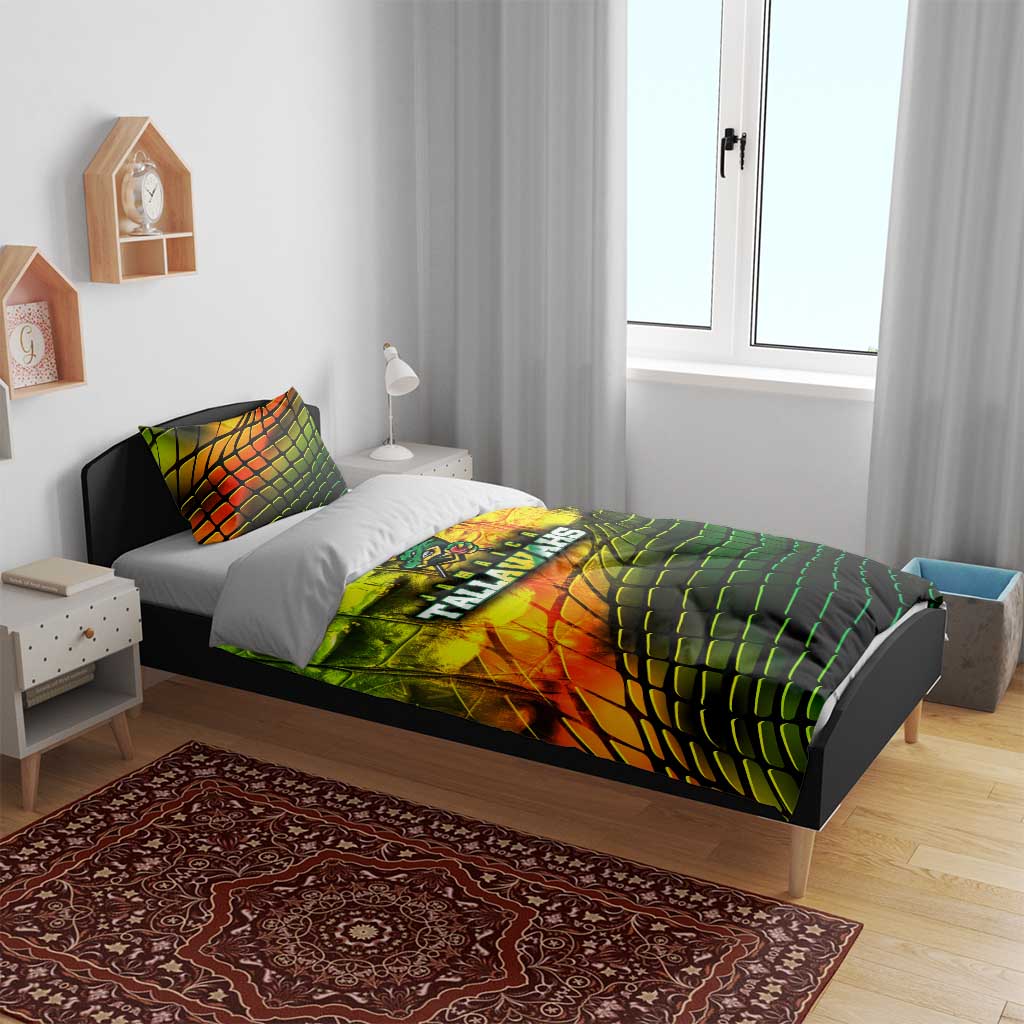 Jamaica Cricket Tallawahs Bedding Set Striking with Reggae Firepower
