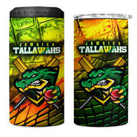Jamaica Cricket Tallawahs 4 in 1 Can Cooler Tumbler Striking with Reggae Firepower
