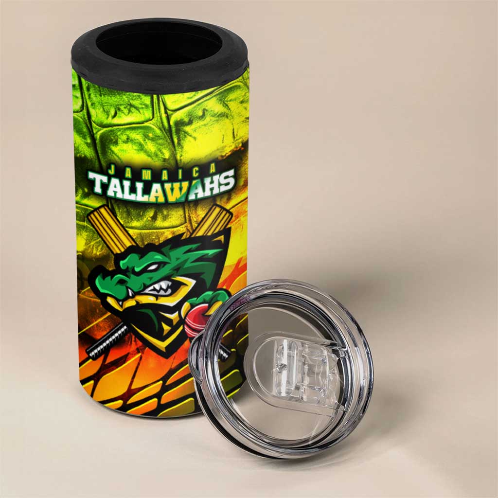 Jamaica Cricket Tallawahs 4 in 1 Can Cooler Tumbler Striking with Reggae Firepower