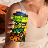 Jamaica Cricket Tallawahs 4 in 1 Can Cooler Tumbler Striking with Reggae Firepower