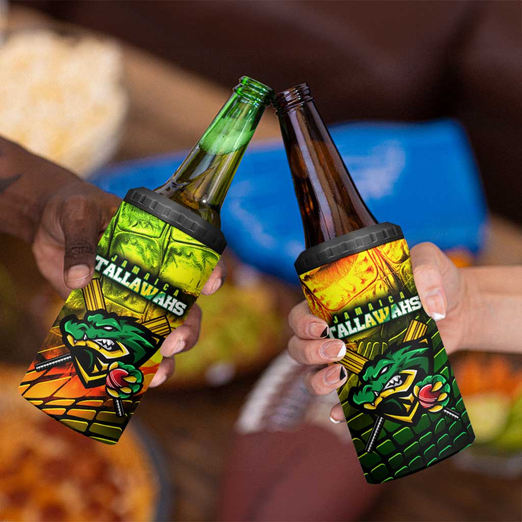 Jamaica Cricket Tallawahs 4 in 1 Can Cooler Tumbler Striking with Reggae Firepower
