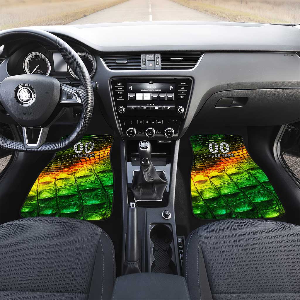 Jamaica Cricket Tallawahs Car Mats Striking with Reggae Firepower
