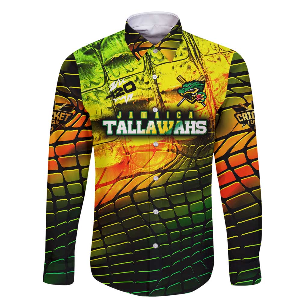 Personalised Jamaica Cricket Tallawahs Family Matching Long Sleeve Bodycon Dress and Hawaiian Shirt Striking with Reggae Firepower