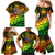 Personalised Jamaica Cricket Tallawahs Family Matching Mermaid Dress and Hawaiian Shirt Striking with Reggae Firepower