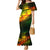 Personalised Jamaica Cricket Tallawahs Family Matching Mermaid Dress and Hawaiian Shirt Striking with Reggae Firepower