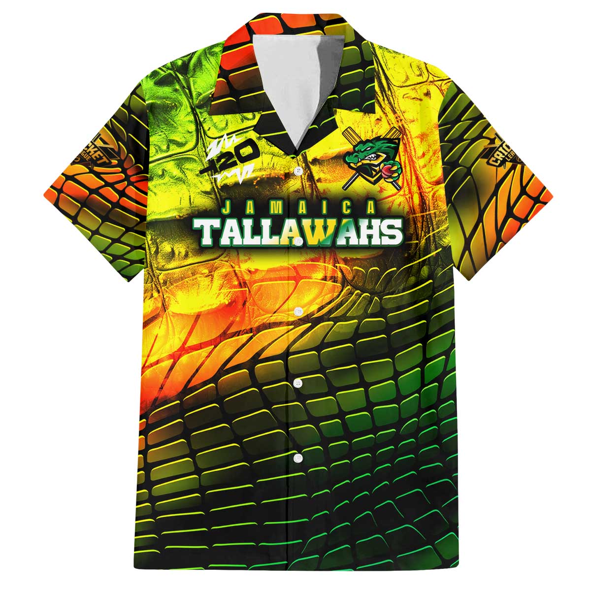 Personalised Jamaica Cricket Tallawahs Family Matching Off The Shoulder Long Sleeve Dress and Hawaiian Shirt Striking with Reggae Firepower