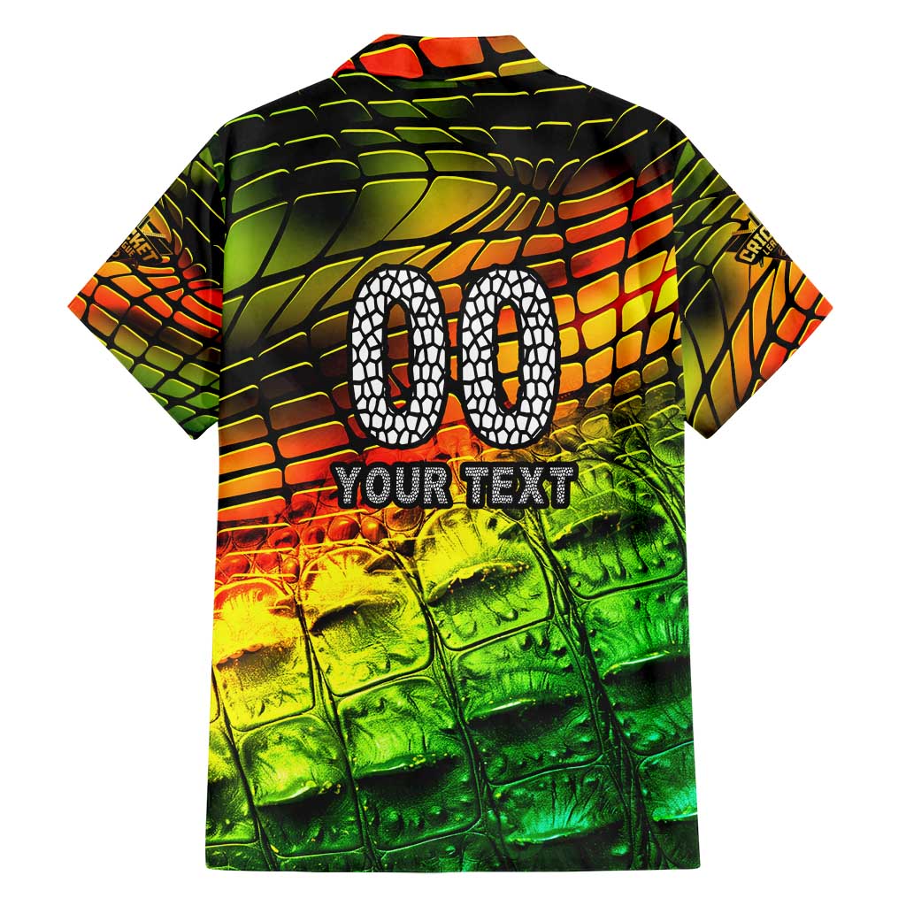 Personalised Jamaica Cricket Tallawahs Family Matching Off Shoulder Maxi Dress and Hawaiian Shirt Striking with Reggae Firepower