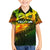 Personalised Jamaica Cricket Tallawahs Family Matching Off Shoulder Maxi Dress and Hawaiian Shirt Striking with Reggae Firepower