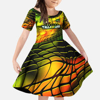 Personalised Jamaica Cricket Tallawahs Family Matching Summer Maxi Dress and Hawaiian Shirt Striking with Reggae Firepower