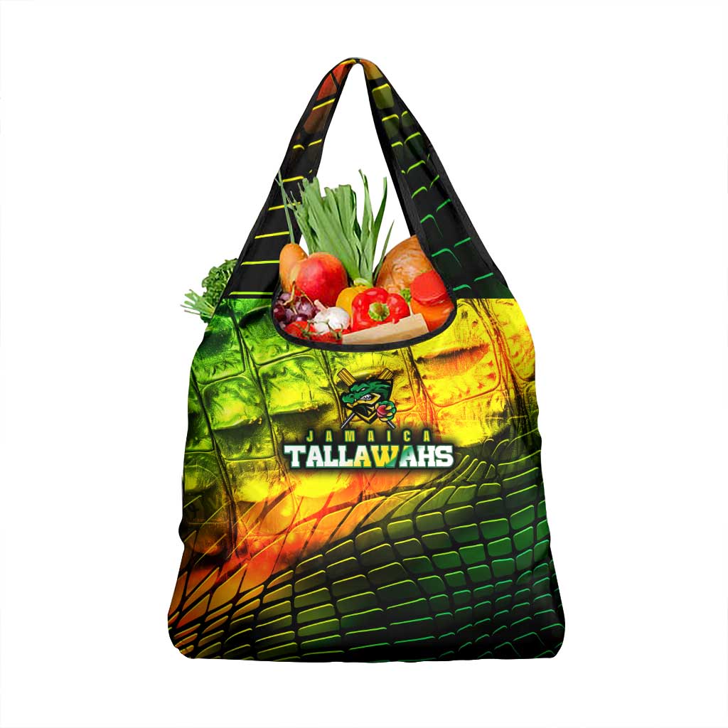 Jamaica Cricket Tallawahs Grocery Bag Striking with Reggae Firepower