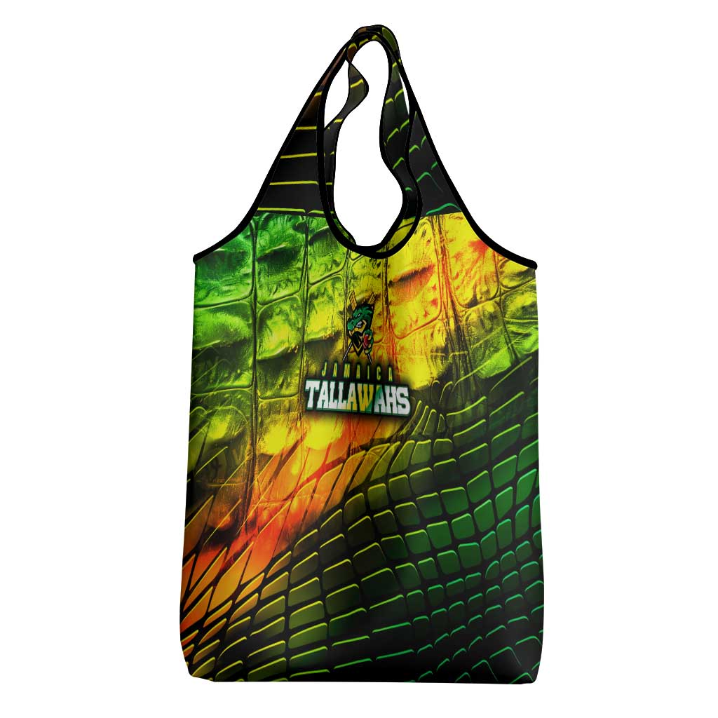 Jamaica Cricket Tallawahs Grocery Bag Striking with Reggae Firepower