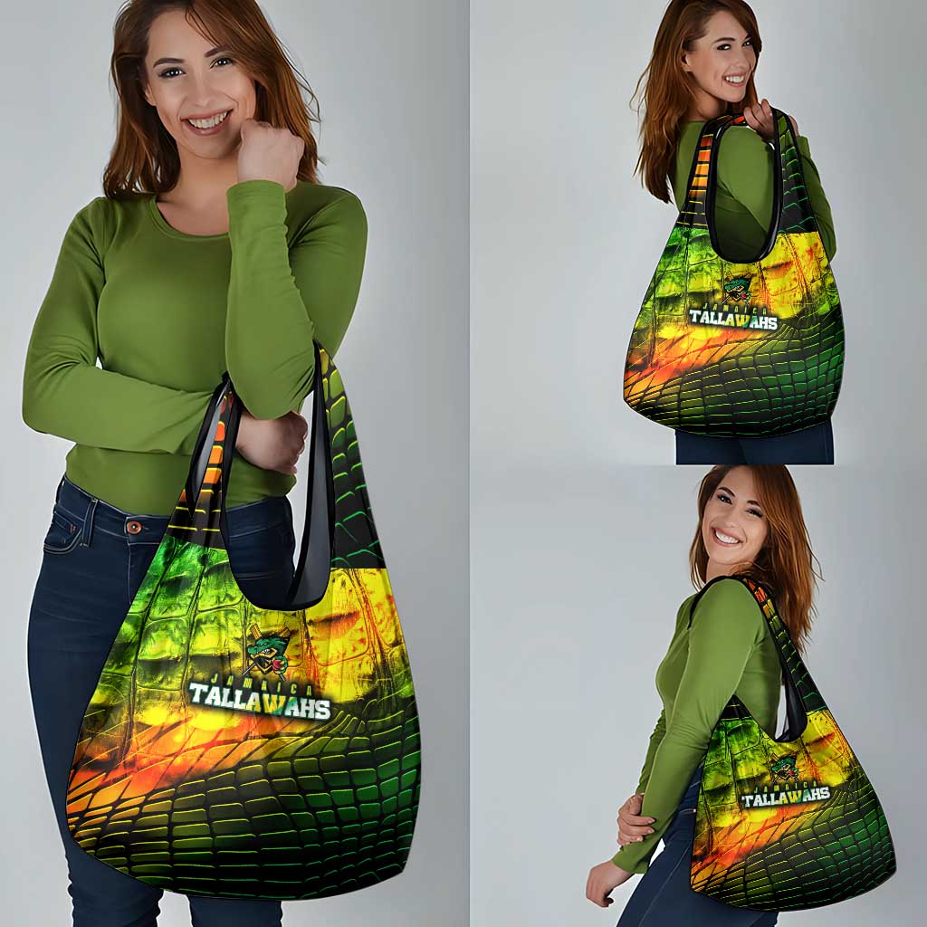 Jamaica Cricket Tallawahs Grocery Bag Striking with Reggae Firepower