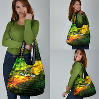 Jamaica Cricket Tallawahs Grocery Bag Striking with Reggae Firepower