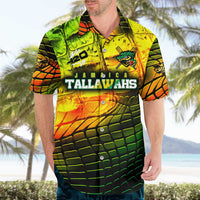 Personalised Jamaica Cricket Tallawahs Hawaiian Shirt Striking with Reggae Firepower