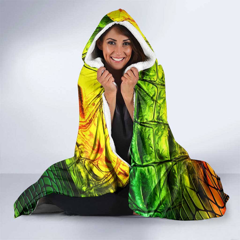 Jamaica Cricket Tallawahs Hooded Blanket Striking with Reggae Firepower