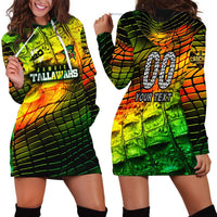 Personalised Jamaica Cricket Tallawahs Hoodie Dress Striking with Reggae Firepower