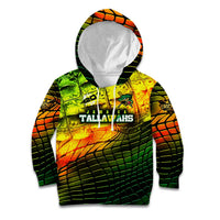 Personalised Jamaica Cricket Tallawahs Kid Hoodie Striking with Reggae Firepower