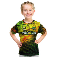 Personalised Jamaica Cricket Tallawahs Kid T Shirt Striking with Reggae Firepower
