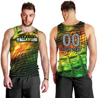 Personalised Jamaica Cricket Tallawahs Men Tank Top Striking with Reggae Firepower