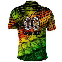 Personalised Jamaica Cricket Tallawahs Polo Shirt Striking with Reggae Firepower