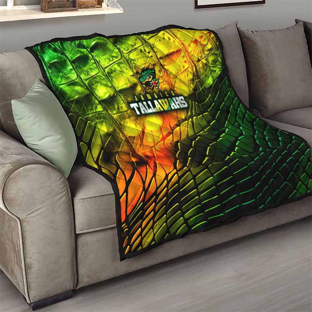 Jamaica Cricket Tallawahs Quilt Striking with Reggae Firepower