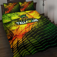 Jamaica Cricket Tallawahs Quilt Bed Set Striking with Reggae Firepower